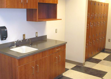 0153 - Locker Storage, Laminate Units