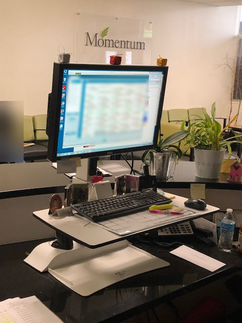 Electric Adjustable Work Surface Mounted Monitor/Keyboard Adjuster - 1 or 2 monitors or laptop holder